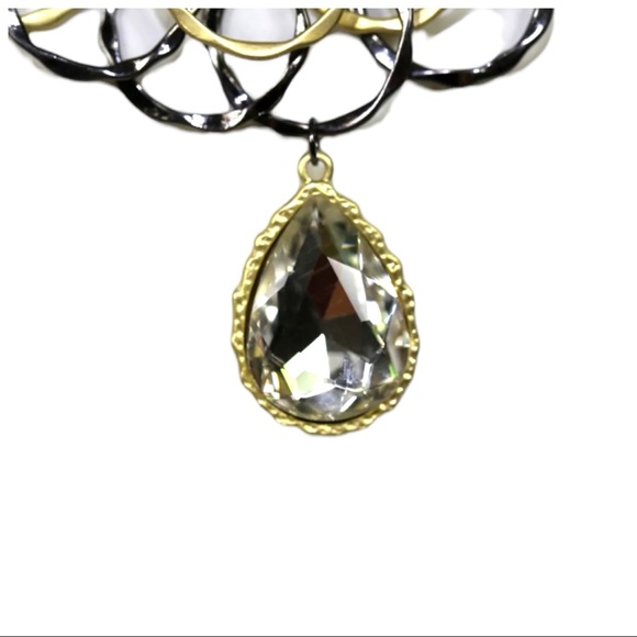 Handmade Art Deco Hoop Necklace - Picture 4 of 7